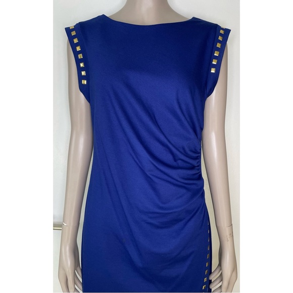 Emma & Michelle Royal Blue Sheath Dress - Picture 3 of 15